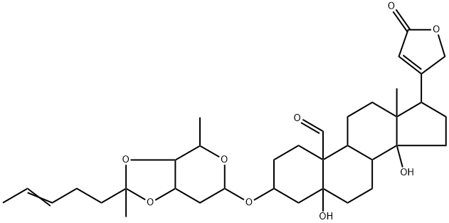 3β-[[3-O,4-O-(1-Methyl-4-hexenylidene)-2,6-dideoxy-β-D-ribo-hexopyranosyl]oxy]-5,14-dihydroxy-19-oxo-5β-card-20(22)-enolide