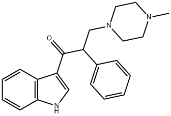 1-(1H-Indol-3-yl)-3-(4-methyl-1-piperazinyl)-2-phenyl-1-propanone