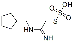 Thiosulfuric acid hydrogen S-[2-[(cyclopentylmethyl)amino]-2-iminoethyl] ester