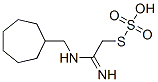 Thiosulfuric acid hydrogen S-[2-[(cycloheptylmethyl)amino]-2-iminoethyl] ester