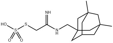 Thiosulfuric acid hydrogen S-[2-[[(3,5-dimethyltricyclo[3.3.1.13,7]decan-1-yl)methyl]amino]-2-iminoethyl] ester