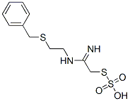 Thiosulfuric acid hydrogen S-[2-imino-2-[[2-[(phenylmethyl)thio]ethyl]amino]ethyl] ester