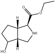 Cyclopenta[c]pyrrole-1-carboxylic acid, octahydro-4-hydroxy-, ethyl ester, (1S,3aR,6aS)- (9CI)
