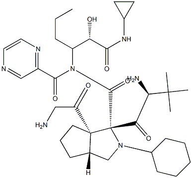 (1S,3AR,6AS)-(2S)-2-环己基-N-(2-吡嗪基羰基)甘氨酰-3-甲基-L-缬氨酰-N-[(1S)-1-[2-(环丙基氨基)-1-羟基-2-氧代乙基]丁基]八氢环戊并[C]吡咯-1-甲酰胺
