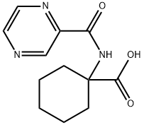 Cyclohexanecarboxylic acid, 1-[(pyrazinylcarbonyl)amino]- (9CI)