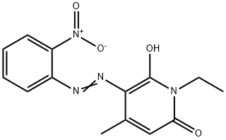 1-Ethyl-6-hydroxy-4-methyl-5-(2-nitrophenylazo)-2(1H)-pyridone
