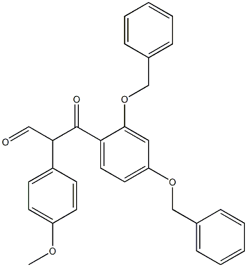 2,4-Bis(phenylmethoxy)-α-(p-methoxyphenyl)-β-oxobenzenepropanal