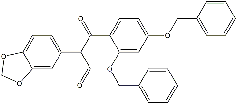 α-[2,4-Bis(phenylmethoxy)benzoyl]-1,3-benzodioxole-5-acetaldehyde
