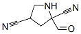 2,4-Pyrrolidinedicarbonitrile, 2-formyl- (9CI)