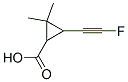 Cyclopropanecarboxylic acid, 3-(fluoroethynyl)-2,2-dimethyl- (9CI)