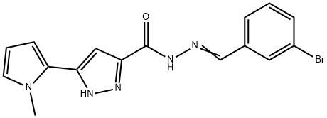 N'-[(E)-(3-bromophenyl)methylidene]-3-(1-methyl-1H-pyrrol-2-yl)-1H-pyrazole-5-carbohydrazide
