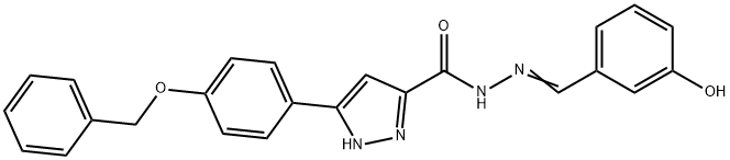 3-[4-(benzyloxy)phenyl]-N'-[(E)-(3-hydroxyphenyl)methylidene]-1H-pyrazole-5-carbohydrazide