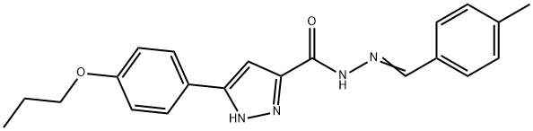 N'-[(E)-(4-methylphenyl)methylidene]-3-(4-propoxyphenyl)-1H-pyrazole-5-carbohydrazide
