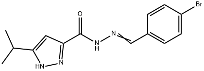 (E)-N-(4-bromobenzylidene)-3-isopropyl-1H-pyrazole-5-carbohydrazide