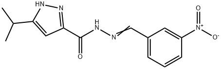 (E)-3-isopropyl-N-(3-nitrobenzylidene)-1H-pyrazole-5-carbohydrazide