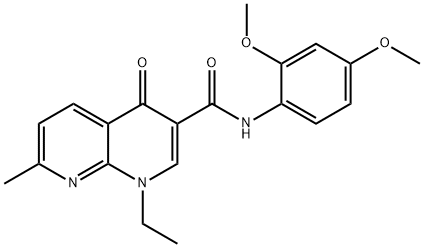 N-(2,4-dimethoxyphenyl)-1-ethyl-7-methyl-4-oxo-1,4-dihydro-1,8-naphthyridine-3-carboxamide