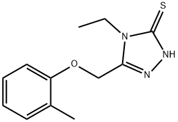 4-乙基-5-[(2-甲基苯氧基)甲基]-2H-1,2,4-三唑-3-硫酮