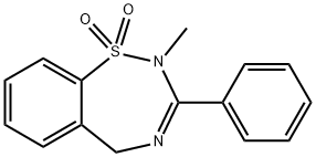 2,5-Dihydro-2-methyl-3-phenyl-1,2,4-benzothiadiazepine 1,1-dioxide