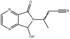 2-Butenenitrile, 3-(5,7-dihydro-5-hydroxy-7-oxo-6H-pyrrolo[3,4-b]pyrazin-6-yl)- (9CI)