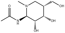 Acetamide, N-[(2S,3R,4S,5R)-3,4-dihydroxy-5-(hydroxymethyl)-1-methyl-2-piperidinyl]- (9CI)