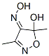 4(5H)-Isoxazolone, 5-hydroxy-3,5-dimethyl-, oxime (9CI)