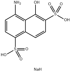 sodium hydrogen 4-amino-5-hydroxynaphthalene-1,6-disulphonate