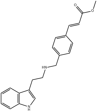 2-PROPENOIC ACID, 3-[4-[[[2-(1H-INDOL-3-YL)ETHYL]AMINO]METHYL]PHENYL]-, METHYL ESTER, (2E)-