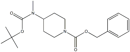 4-(N-叔丁氧羰基-N-甲基氨基)哌啶-1-羧酸苄酯