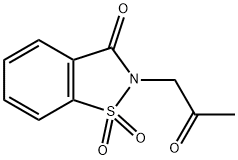 2-丙酮基-1,1-二氧代-1,2-苯并噻唑-3-酮