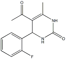 2(1H)-Pyrimidinone,5-acetyl-4-(2-fluorophenyl)-3,4-dihydro-6-methyl-(9CI)