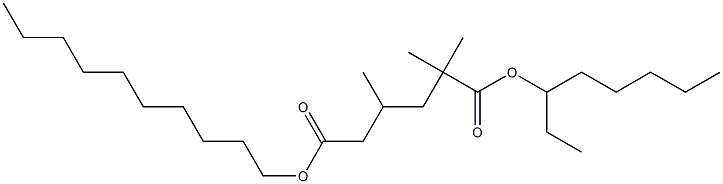 2,2,4-Trimethylhexanedioic acid 1-decyl 6-octyl ester
