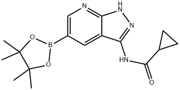 环丙酰胺,N-[5-(4,4,5,5-四甲基-1,3,2-二氧杂环戊硼烷-2-基)-1H-吡唑并[3,4-B]吡啶-3-基]-