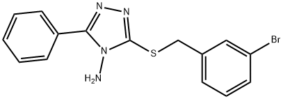 3-[(3-bromobenzyl)sulfanyl]-5-phenyl-4H-1,2,4-triazol-4-amine