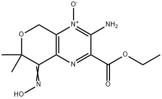 5H-Pyrano[3,4-b]pyrazine-2-carboxylicacid,3-amino-7,8-dihydro-8-(hydroxyimino)-7,7-dimethyl-,ethylester,4-oxide(9CI)