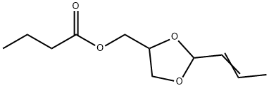 [2-(1-propenyl)-1,3-dioxolan-4-yl]methyl butyrate
