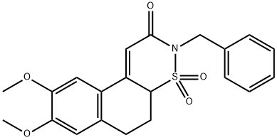 5,6-Dihydro-8,9-dimethoxy-3-(phenylmethyl)-3H-naphtho[1,2-e][1,2]thiazin-2(4aH)-one 4,4-dioxide