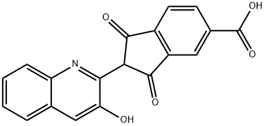 2-(3-Hydroxy-2-quinolyl)-1,3-dioxo-5-indanecarboxylic acid