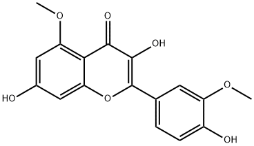 4H-1-Benzopyran-4-one, 3,7-dihydroxy-2-(4-hydroxy-3-methoxyphenyl)-5-methoxy-