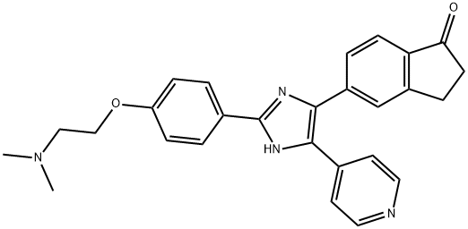1H-Inden-1-one, 5-[2-[4-[2-(diMethylaMino)ethoxy]phenyl]-5-(4-pyridinyl)-1H-iMidazol-4-yl]-2,3-dihydro-