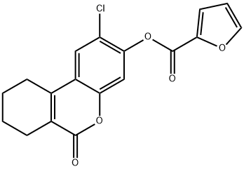 (2-chloro-6-oxo-7,8,9,10-tetrahydrobenzo[c]chromen-3-yl) furan-2-carboxylate