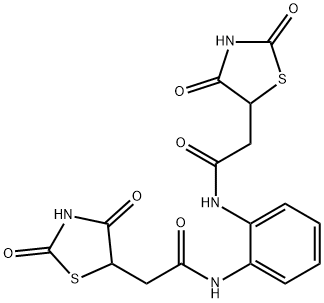 2-(2,4-dioxo-1,3-thiazolidin-5-yl)-N-(2-{[(2,4-dioxo-1,3-thiazolidin-5-yl)acetyl]amino}phenyl)acetamide