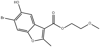 2-methoxyethyl 6-bromo-5-hydroxy-2-methylbenzofuran-3-carboxylate