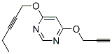 Pyrimidine, 4-(2-pentynyloxy)-6-(2-propynyloxy)- (9CI)
