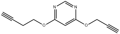 Pyrimidine, 4-(3-butynyloxy)-6-(2-propynyloxy)- (9CI)