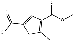 1H-Pyrrole-3-carboxylic acid, 5-(chlorocarbonyl)-2-methyl-, methyl ester (9CI)