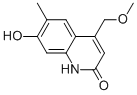 2(1H)-Quinolinone, 7-hydroxy-4-(methoxymethyl)-6-methyl- (9CI)