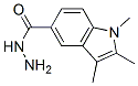 1H-Indole-5-carboxylicacid,1,2,3-trimethyl-,hydrazide(9CI)