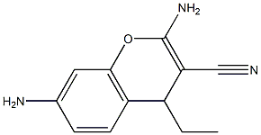 4H-1-Benzopyran-3-carbonitrile,2,7-diamino-4-ethyl-(9CI)