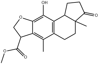 2,3,3a,4,5,7,8,10b-Octahydro-10-hydroxy-3a,6-dimethyl-3-oxo-1H-cyclopenta[7,8]naphtho[2,3-b]furan-7-carboxylic acid methyl ester