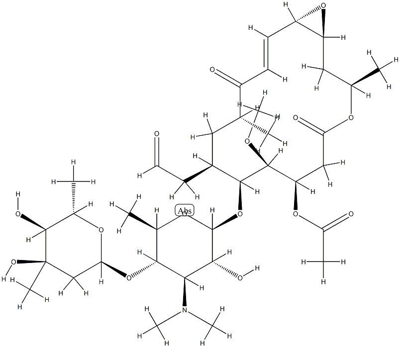 (12S,13S)-9-Deoxy-12,13-epoxy-12,13-dihydro-9-oxoleucomycin V=3-acetate